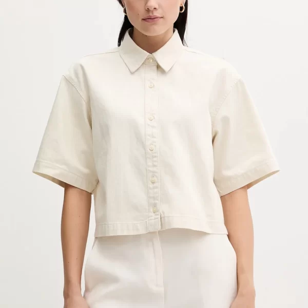 Πουκάμισο με μείγμα από λινό Calvin Klein Jeans