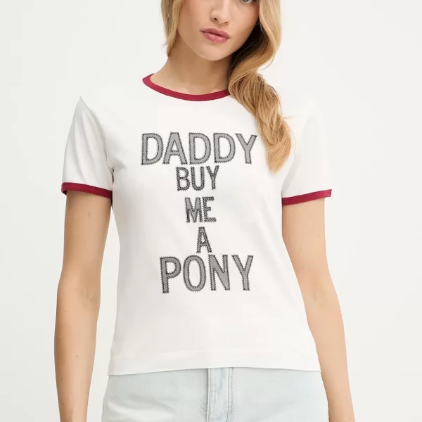 Βαμβακερό μπλουζάκι Pinko REIMAGINE by Patrick Mcdowell