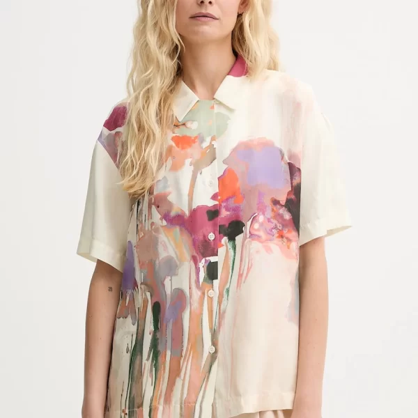 MUNTHE Μεταξωτό πουκάμισο MUNTHE PIANE