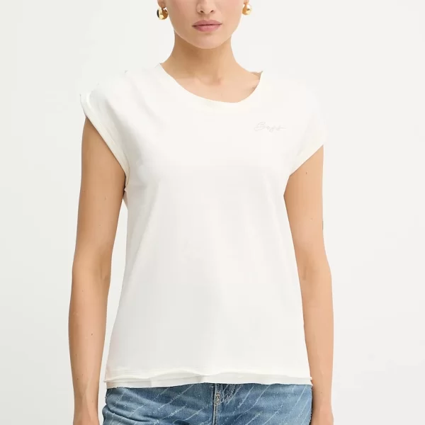 Boss Orange Βαμβακερό τοπ BOSS Orange Bashinah