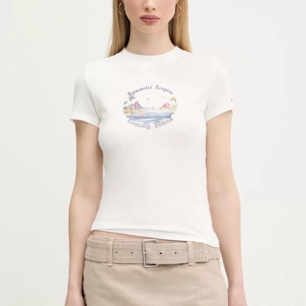 TOMMY JEANS Βαμβακερό μπλουζάκι Tommy Jeans