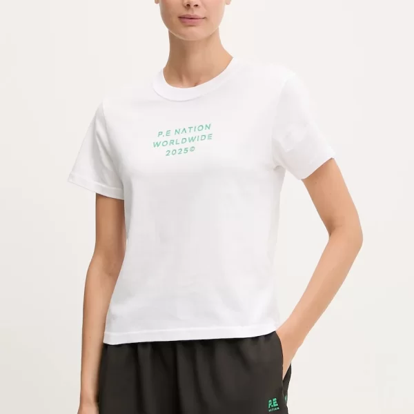 P.E NATION Βαμβακερό μπλουζάκι P.E Nation Compact