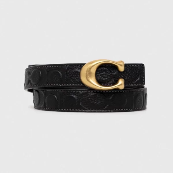 Coach Αναστρέψιμη δερμάτινη ζώνη Coach