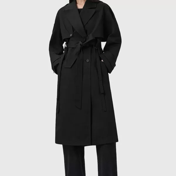 AllSaints Βαμβακερή καμπαρντίνα AllSaints CADENCE