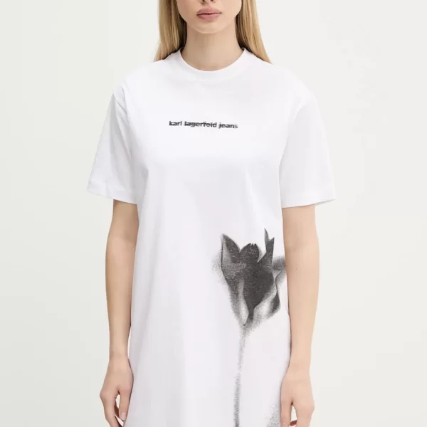 KARL LAGERFELD JEANS Βαμβακερό φόρεμα Karl Lagerfeld Jeans