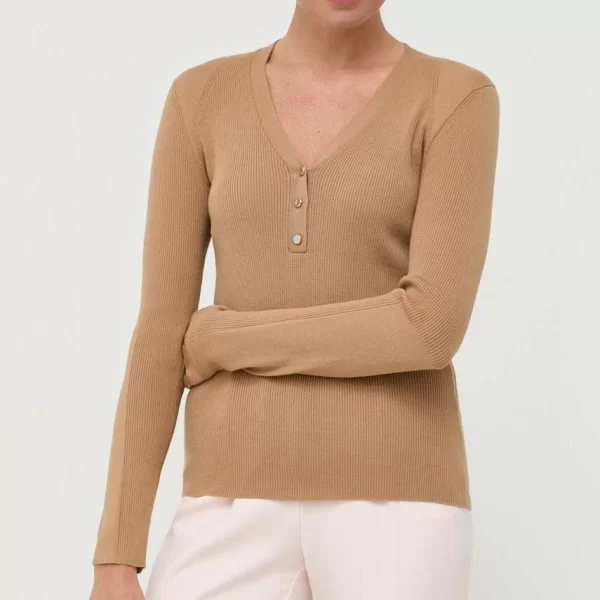 Boss Πουλόβερ με προσθήκη μαλλιού BOSS