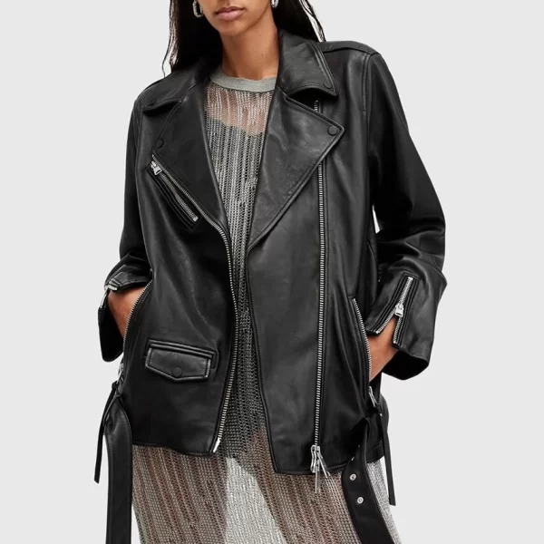 AllSaints Δερμάτινο μπουφάν AllSaints BILLIE