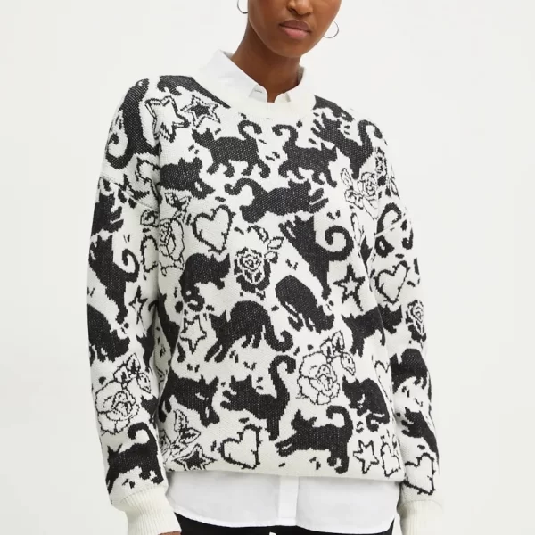 Πουλόβερ με προσθήκη μαλλιού Twinset