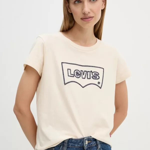 Βαμβακερό μπλουζάκι Levi's