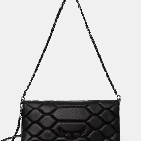 Δερμάτινη τσάντα ZADIG&VOLTAIRE ROCK XL MAT SCALE