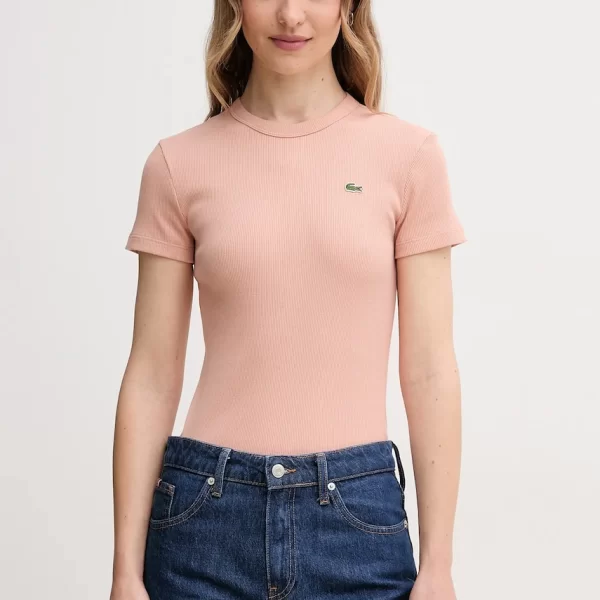 Βαμβακερό μπλουζάκι Lacoste