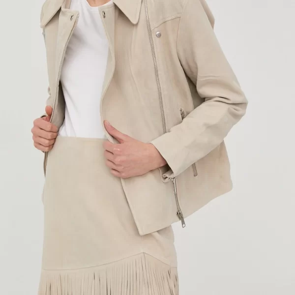 BRUUNS BAZAAR Σουέντ φούστα Bruuns Bazaar