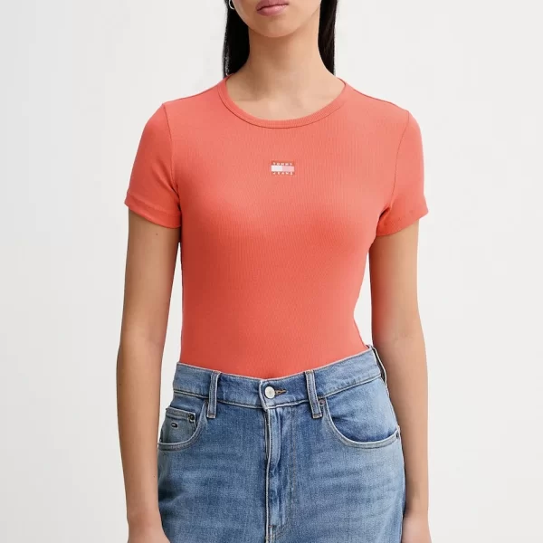 Tommy Jeans t-shirt Γυναικείο από βαμβάκι με ελαστάν