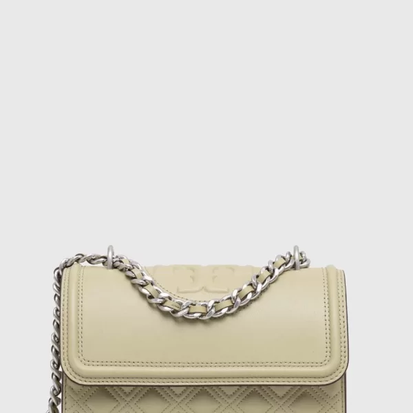 Tory Burch Δερμάτινη τσάντα Tory BurchFleming Small Fleming