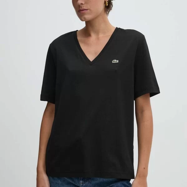 Βαμβακερό μπλουζάκι Lacoste