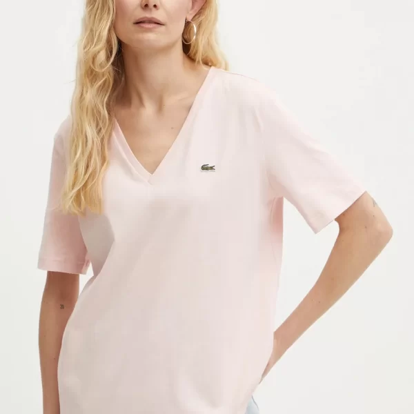 Βαμβακερό μπλουζάκι Lacoste