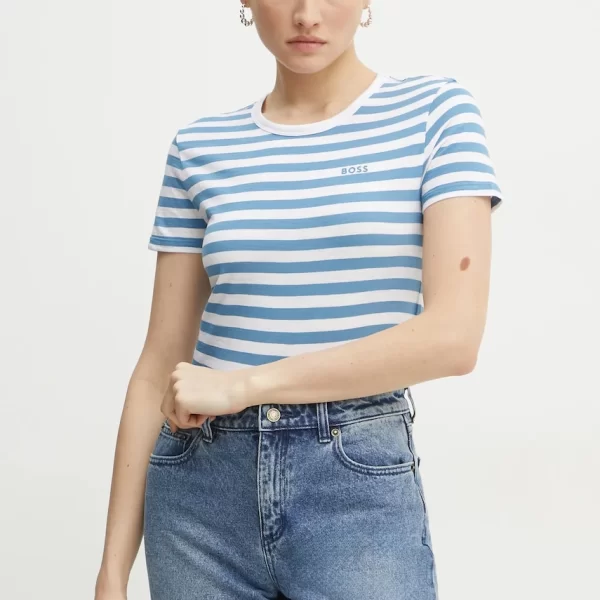 Βαμβακερό μπλουζάκι Boss Orange