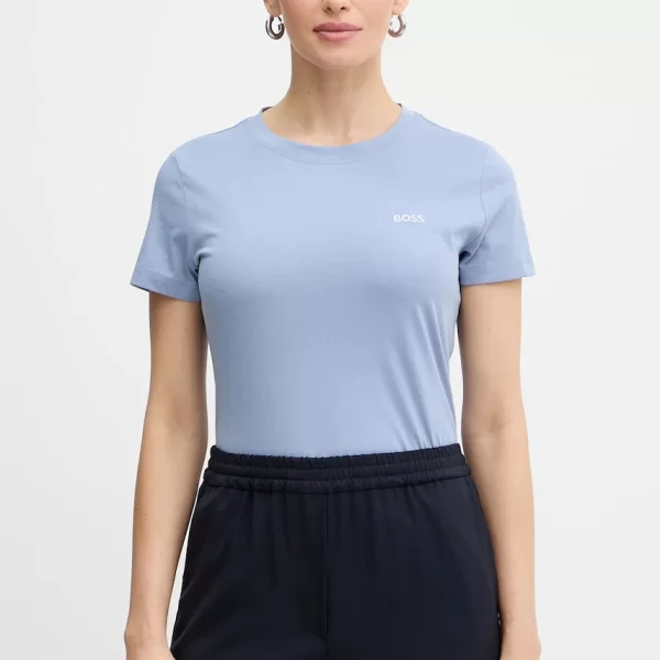 Βαμβακερό μπλουζάκι BOSS Orange Kenno