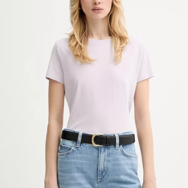 Βαμβακερό μπλουζάκι BOSS Orange