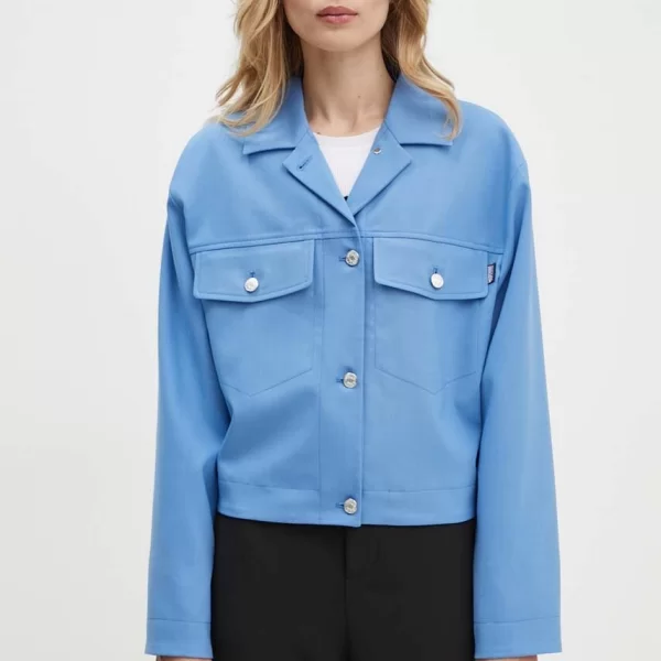 Μπουφάν από μίγμα μαλλιού Moschino Jeans