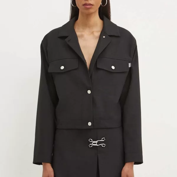 Μπουφάν από μίγμα μαλλιού Moschino Jeans