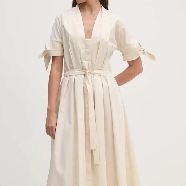 Βαμβακερό φόρεμα Sandro Ferrone