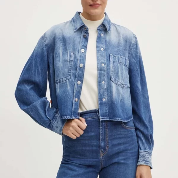 Boss Orange Τζιν πουκάμισο Boss Orange