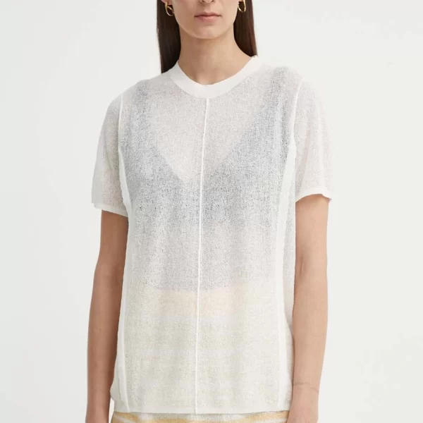 ÁERON Μπλουζάκι με λινό μείγμα AERON CAYMEN