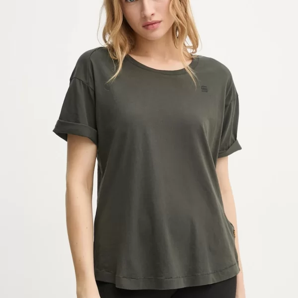 G-Star Βαμβακερό μπλουζάκι G-Star Core turtle slim knit