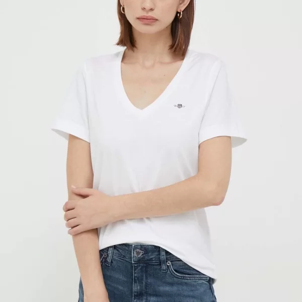 GANT Βαμβακερό μπλουζάκι Gant