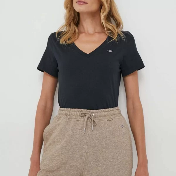 Βαμβακερό μπλουζάκι Gant