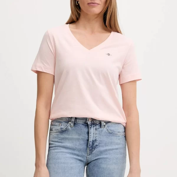 Βαμβακερό μπλουζάκι Gant