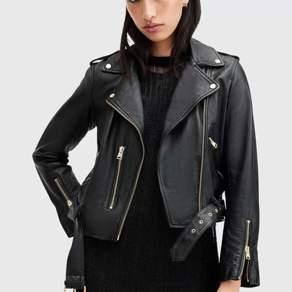 AllSaints Δερμάτινο μπουφάν AllSaints BALFERN BIKER