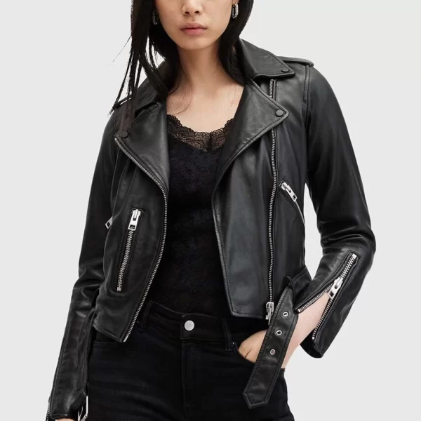 AllSaints Δερμάτινο μπουφάν AllSaints BALFERN BIKER