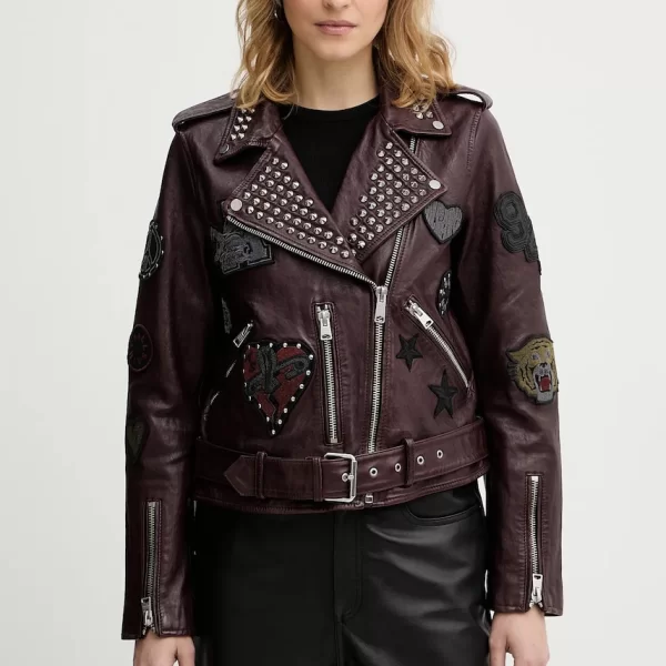 AllSaints Δερμάτινo jacket AllSaints COLLEGE