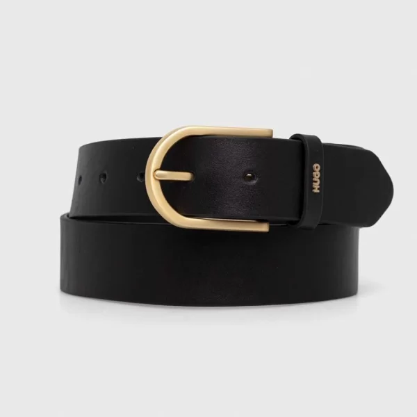 HUGO Δερμάτινη ζώνη HUGO San Jared-C