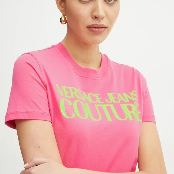 VERSACE JEANS COUTURE Βαμβακερό μπλουζάκι Versace Jeans Couture