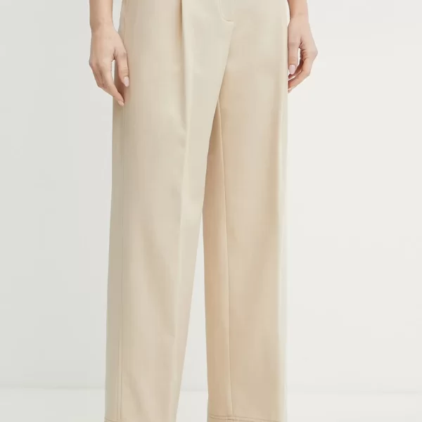 Παντελόνι με λινό μείγμα BOSS Orange