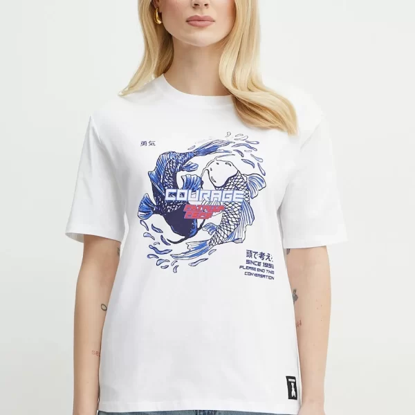 Patrizia Pepe Βαμβακερό μπλουζάκι Patrizia Pepe