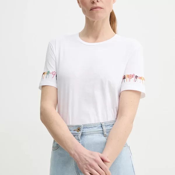 PS PAUL SMITH Βαμβακερό μπλουζάκι PS Paul Smith