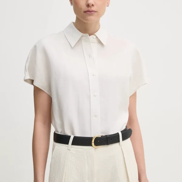 Πουκάμισο με μείγμα από λινό Calvin Klein