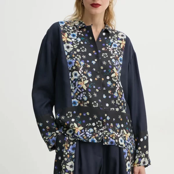 MUNTHE Μεταξωτό πουκάμισο MUNTHE FAIZA