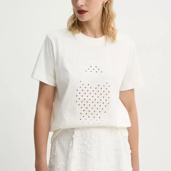 MUNTHE Βαμβακερό μπλουζάκι MUNTHE FENELLA