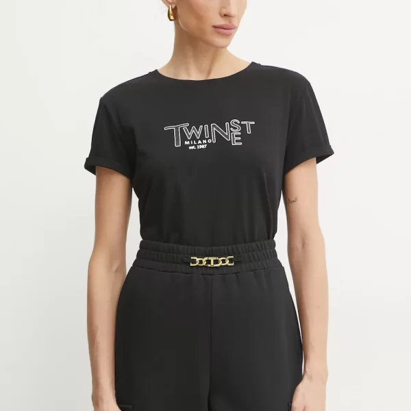 TWINSET Βαμβακερό μπλουζάκι Twinset