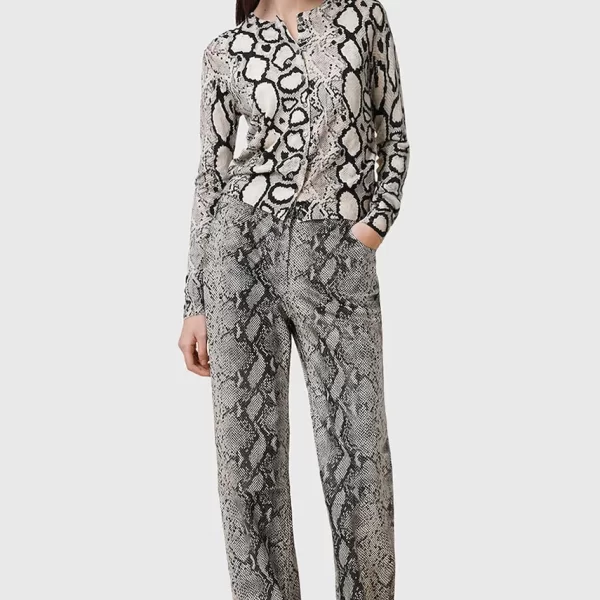 AllSaints Δερμάτινο παντελόνι AllSaints SAIGE