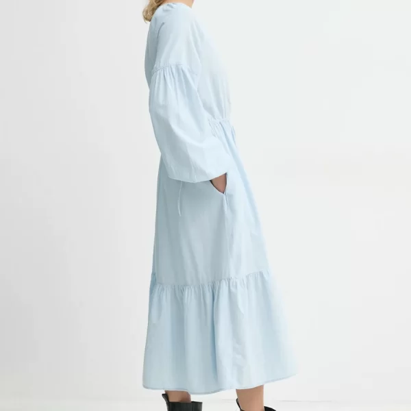 Βαμβακερό φόρεμα Levi's JOLENE LS MAXI DRESS