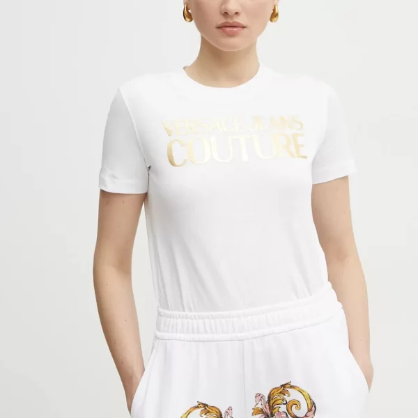 VERSACE JEANS COUTURE Βαμβακερό μπλουζάκι Versace Jeans Couture