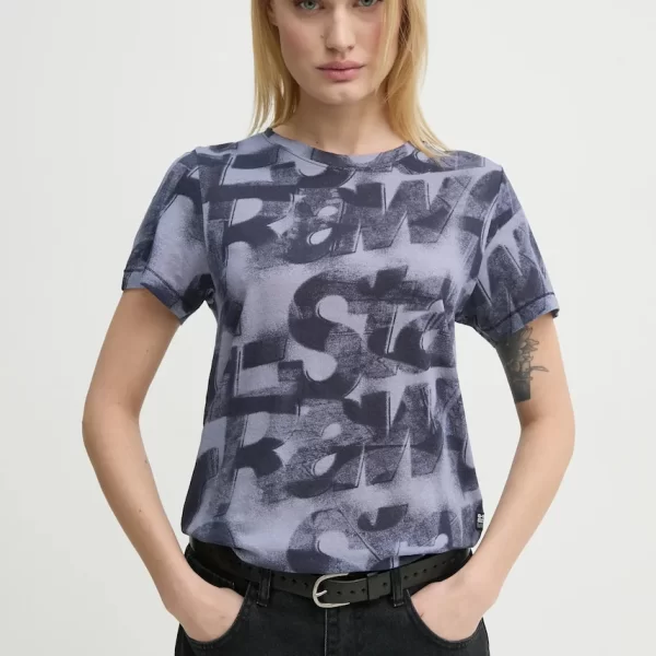 G-Star Βαμβακερό μπλουζάκι G-Star