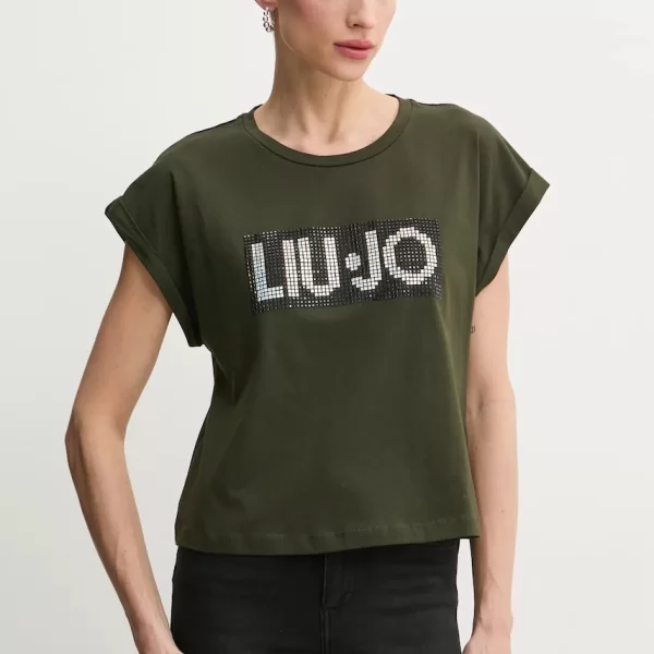 Liu Jo Βαμβακερό μπλουζάκι Liu Jo