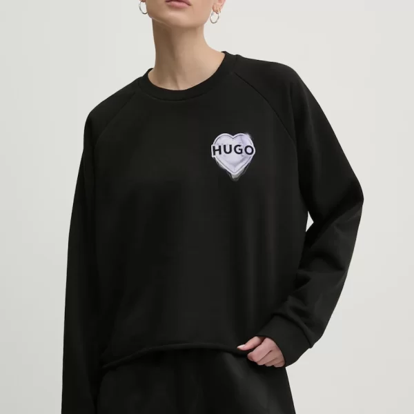 Βαμβακερή μπλούζα HUGO